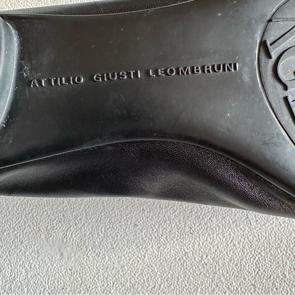 AGL Attilio Giusti Leombruni Womens Bella Patent Leather Ballet Flats - Picture 7 of 8